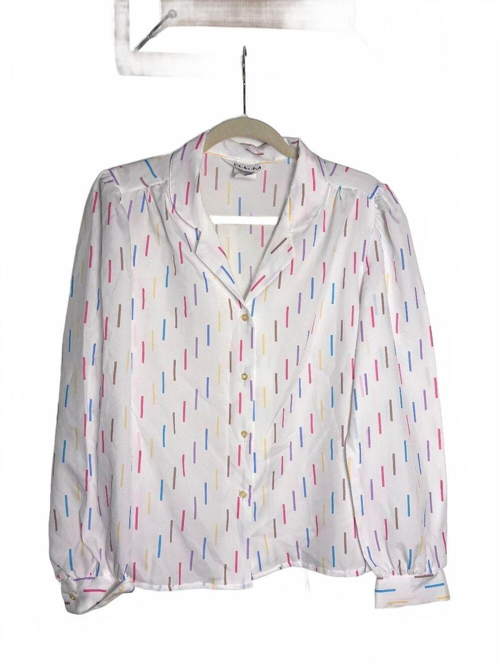 Vintage Geometric Button Up